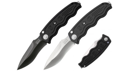 купите Нож автоматический SOG TAC Auto Tactical Drop Point Satin и TiNi Black / ST05 - ST06 в Сургуте Нижневартовске