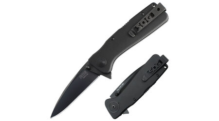 купите Полуавтоматический складной нож SOG Twitch XL Black TiNi / TWI21 в Сургуте Нижневартовске