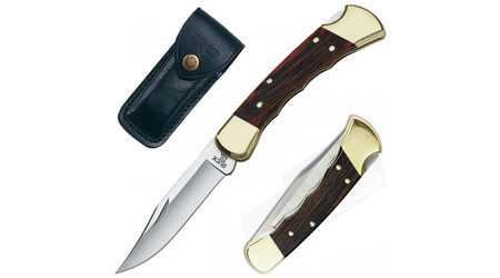 купите Нож складной Buck 110 Folding Hunter с выемками под пальцы 420HC / 0110BRSFG в Сургуте Нижневартовске
