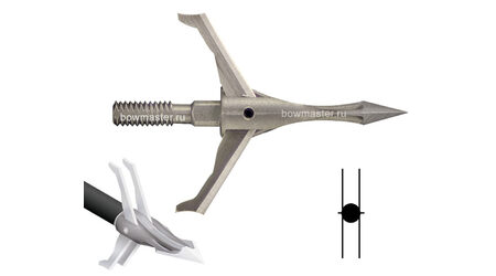 купите Охотничьи наконечники CarbonExpress F-15 Expandable Dual Blade раскрывающиеся, 100 гран, 5 лезвий (3 шт.) в Сургуте Нижневартовске