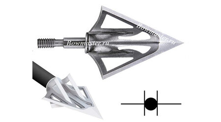 купите Наконечники охотничьи Carbon Express F-15 Fixed Dual Blade фиксированные, 100 и 125 гран, 6 лезвий (3 шт.) в Сургуте Нижневартовске