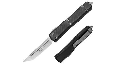 купите Автоматический выкидной нож Microtech Ultratech Tanto Contoured Chassis Carbon Fiber / 123-4CF в Сургуте Нижневартовске