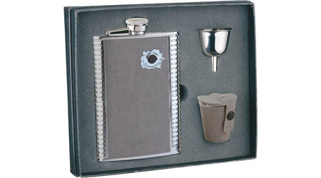 купите Подарочный набор: фляга "Пуля" 0 S.Quire 1508YGB-7-B, 3 стаканчика и воронка в Сургуте Нижневартовске