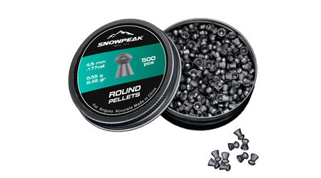 купите Свинцовые пульки для пневматики SnowPeak Round калибр 4.5 мм в Сургуте Нижневартовске
