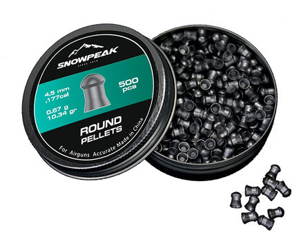 Купите cвинцовые пульки для пневматики SnowPeak Round Heavy калибр 4.5 мм в Сургуте Нижневартовске в нашем магазине