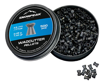 Купите cвинцовые пульки для пневматики SnowPeak WadCutter калибр 4.5 мм в Сургуте Нижневартовске в нашем магазине