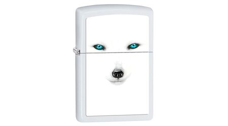 купите Зажигалка Zippo 28272 BS Artic Fox White Matte (белая матовая, фото песца с голубыми глазами) в Сургуте Нижневартовске