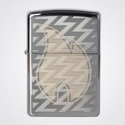 Зажигалка Zippo 28811 Z Tread Flame High Polish Chrome (зеркальный хром, гравировка пламени Зиппо и волн)
