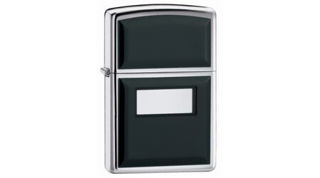 купите Зажигалка Zippo 355 Ultralite Black High Polish Chrome (зеркальный хром, накладки из черного пластика) в Сургуте Нижневартовске
